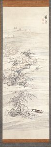 River Village And Fishing Pleasure by Ike no Taiga