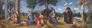 Vision of St Augustine by Il (1450-1517) Francia