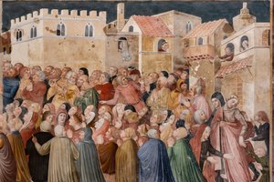 Detail of frescoes by Ilario and others Ugolino di Prete