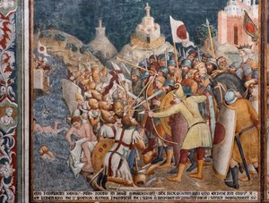 Frescoes (Detail) by Ilario and others Ugolino di Prete