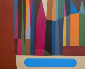 Colorful Geometric City by Ildefonso Martín