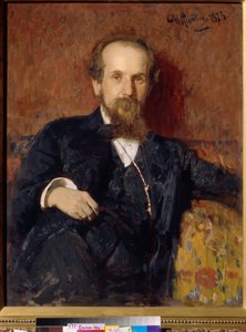 Portrait of the Artist P.P Chistyakov by Ilya Efimovich Repin