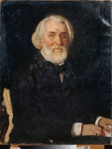 Portrait of the Writer Ivan Turgenev by Ilya Efimovich Repin