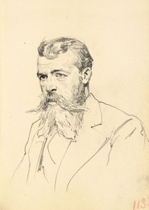 Portrait of a Man with Moustache and Beard by Ilya Efimovich Repin