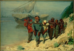 Study for The Volga Boatmen by Ilya Efimovich Repin