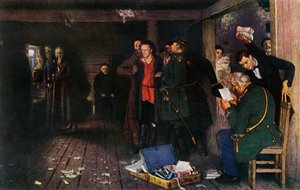 The Arrest of a Propagandist by Ilya Efimovich Repin