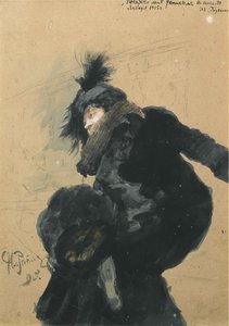 Woman in Fur Coat, 1915