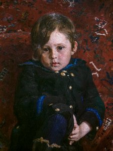 Yuri Repin as a Child (detail) by Ilya Efimovich Repin