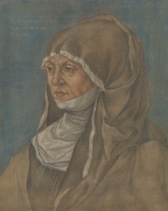 Portrait of a Woman, Said to Be Caritas Pirckheimer 1467-1532 by Imitator of Albrecht Dürer