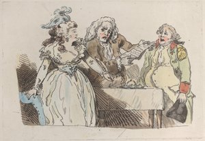 A Young Woman Heiress Prepares to Sign a Document, 1780-1800