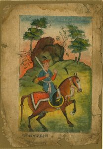 Indian armed cavalryman by Indian Art