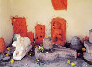 A shrine of a chapel on the Ganges