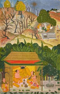 A Summer Month, folio from a Baramasa by Indian School