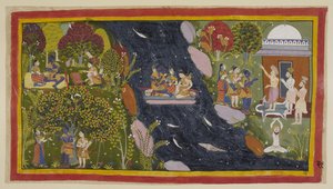 Bharadvaja Advises Travellers (detail)