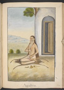 Agastya, a sage, adviser of Rama by Indian School