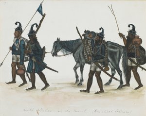 Akali Sikhs on the March, c.1850 by Indian School