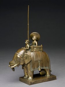 An officer riding an elephant, 1795