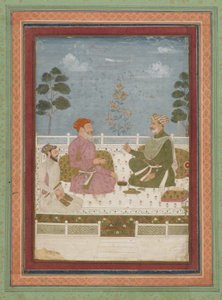 Audience Scene, Detached Album Folio with Painting, c.1750