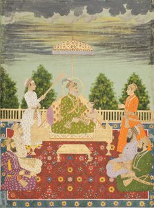 Bahadur Shah with his four sons and a grandson