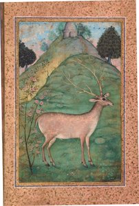 Buck in a Landscape by Indian School