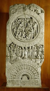 Carving depicting a story from the Jatakas by Indian School