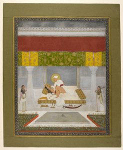 Chitarman II (Kalyan Das), Muhammad Shah Making Love, c.1735 by Indian School