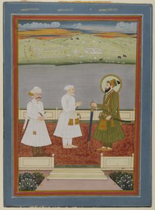 Emperor Meeting with Courtiers by Indian School