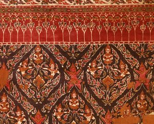 Fabric from the Ayutthaya period with Thai designs by Indian School