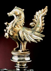 Finial to Free Standing Ritual Oil Lamp