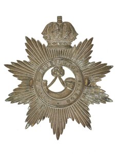 Helmet Badge, Bombay Volunteer Rifles, 1877-1901 by Indian School