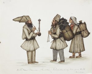 Hill Men and Woman (Guddies) Inhabitants of Kangra Hills Hindoos