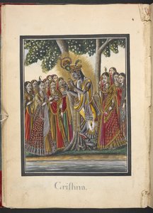 Krishna, eighth incarnation of Vishnu by Indian School