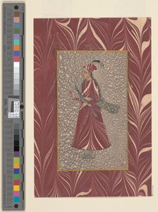 Lady Carrying a Peacock, Bijapur by Indian School