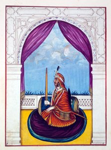 Maharajah Nao Nihal Singh, from The Kingdom of the Punjab, Its Rulers and Chiefs, Volume I, a Volume of 27 Watercolour Studies by an Unidentified Indian Artist (c.1840) by Indian School