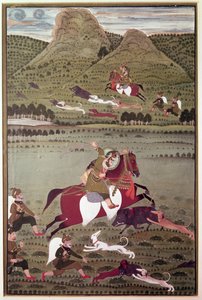 Maharana Jawan Singh of Mewar Hunting Wild Boar, Udaipur