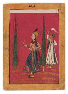 Mughal Princess in a Garden, c.1700 by Indian School