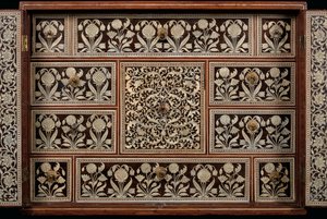 Mughal cabinet, Gujarat or Sindh, Western India by Indian School