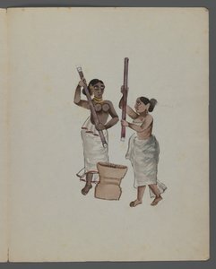 One of a set of nine images showing Indians in different professions by Indian School