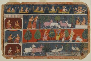 Page from a Dispersed Bhagavata Purana Series, c.1680