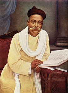 Portrait of Lokmanya Tilak (1856-1920) by Indian School