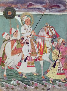 Portrait of Maharajah Ajit Singh of Jodhpur (1678-1724) by Indian School