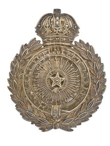 Pouch belt plate, Bombay Volunteer Rifles, 1877-1901 by Indian School