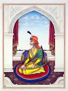 Rajah Chattar Singh, from The Kingdom of the Punjab, its Rulers and Chiefs, volume I by Indian School