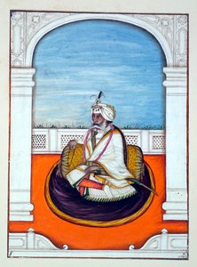 Rajah Gulab Singh, from The Kingdom of the Punjab, Its Rulers and Chiefs, Volume I, a Volume of 27 Watercolour Studies by an Unidentified Indian Artist (c.1840)