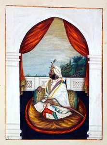 Rajah Sher Singh, from The Kingdom of the Punjab, its Rulers and Chiefs, volume I by Indian School