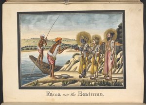 Rama and the Ferryman by Indian School