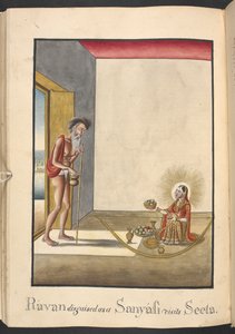 Ravana, demon king of Lanka by Indian School