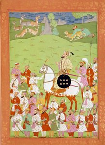 Representation of Shah Alem second son of Aurengzib on horseback by Indian School
