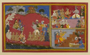 Rama Accepts Homage but Awaits Return to Ayodhya; Vibhishana Hosts a Durbar for Monkey and Bear Leaders by Indian School