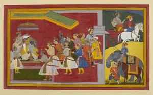 Rama bids farewell to his allies as his golden reign, Ram-rajya, begins